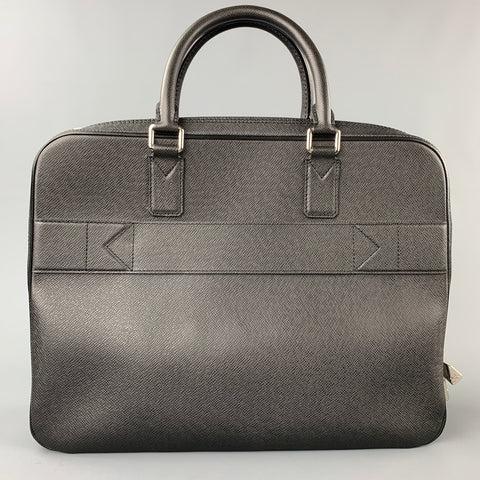 LOUIS VUITTON Porte-documents Taiga Porte en cuir noir