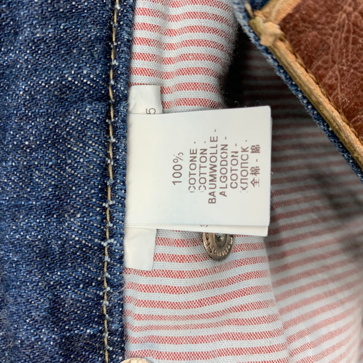 BRUNELLO CUCINELLI Size 30 Indigo Selvedge Denim Button Fly Jeans