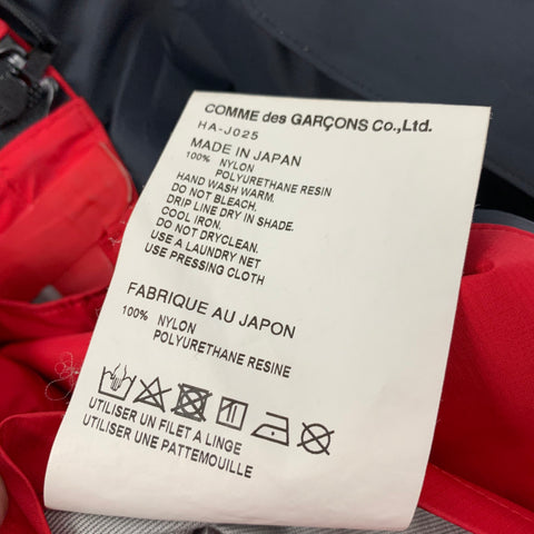 COMME des GARCONS HOMME Size L Navy Red Color Block Nylon Jacket