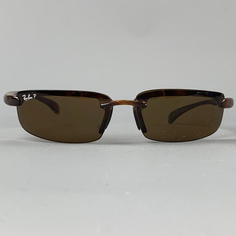 RAY-BAN Brown Acetate Polarized Sunglasses