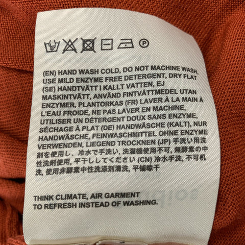 ACNE STUDIOS Size XS Orange Cream Stars Merino Wool Crew-Neck Pullover