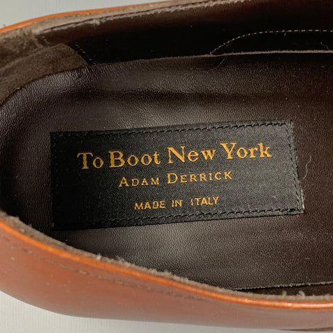 TO BOOT NY Size 9.5 Tan Leather Cap Toe Lace Up Shoes