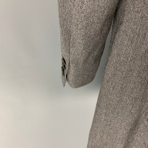 PS by PAUL SMITH Taille 42 Manteau à patte cachée en laine grise