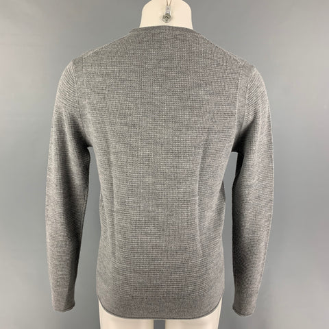 TODD SNYDER Size M Gray Merino Wool Crew-Neck Pullover