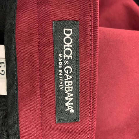 DOLCE & GABBANA Size 36 Burgundy Cotton Chino Shorts