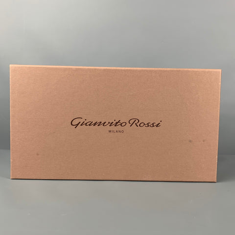 GIANVITO ROSSI Taille 6.5 Escarpins à talons chaton en cuir verni en acétate transparent noir