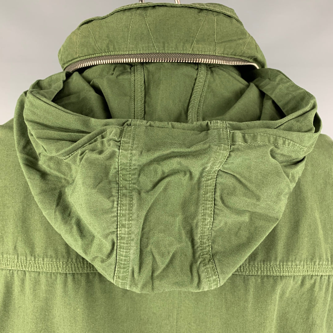 J.CREW Size L Green Cotton Military Jacket