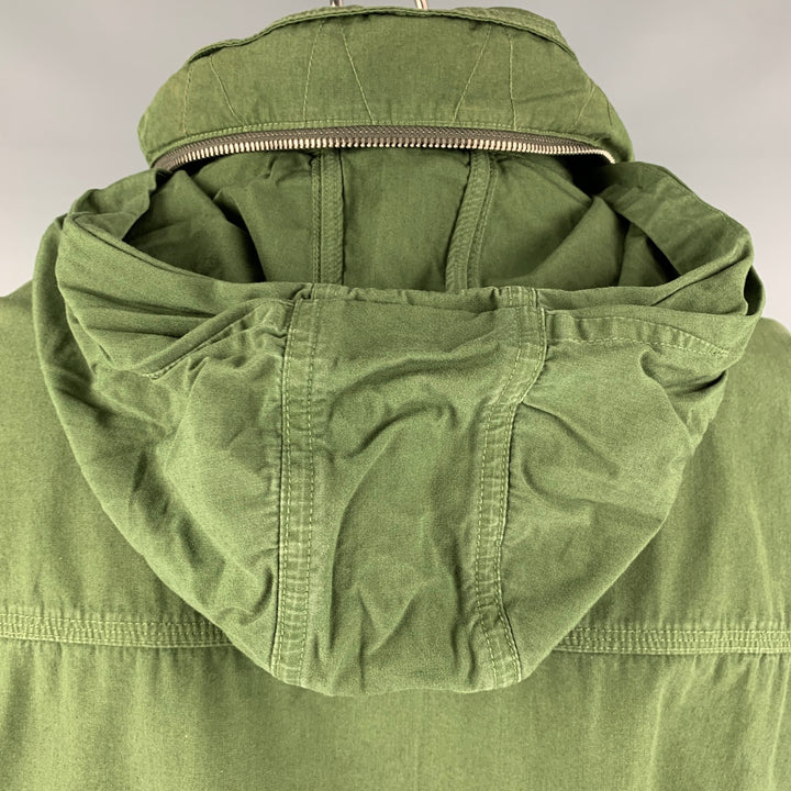 J.CREW Size L Green Cotton Military Jacket