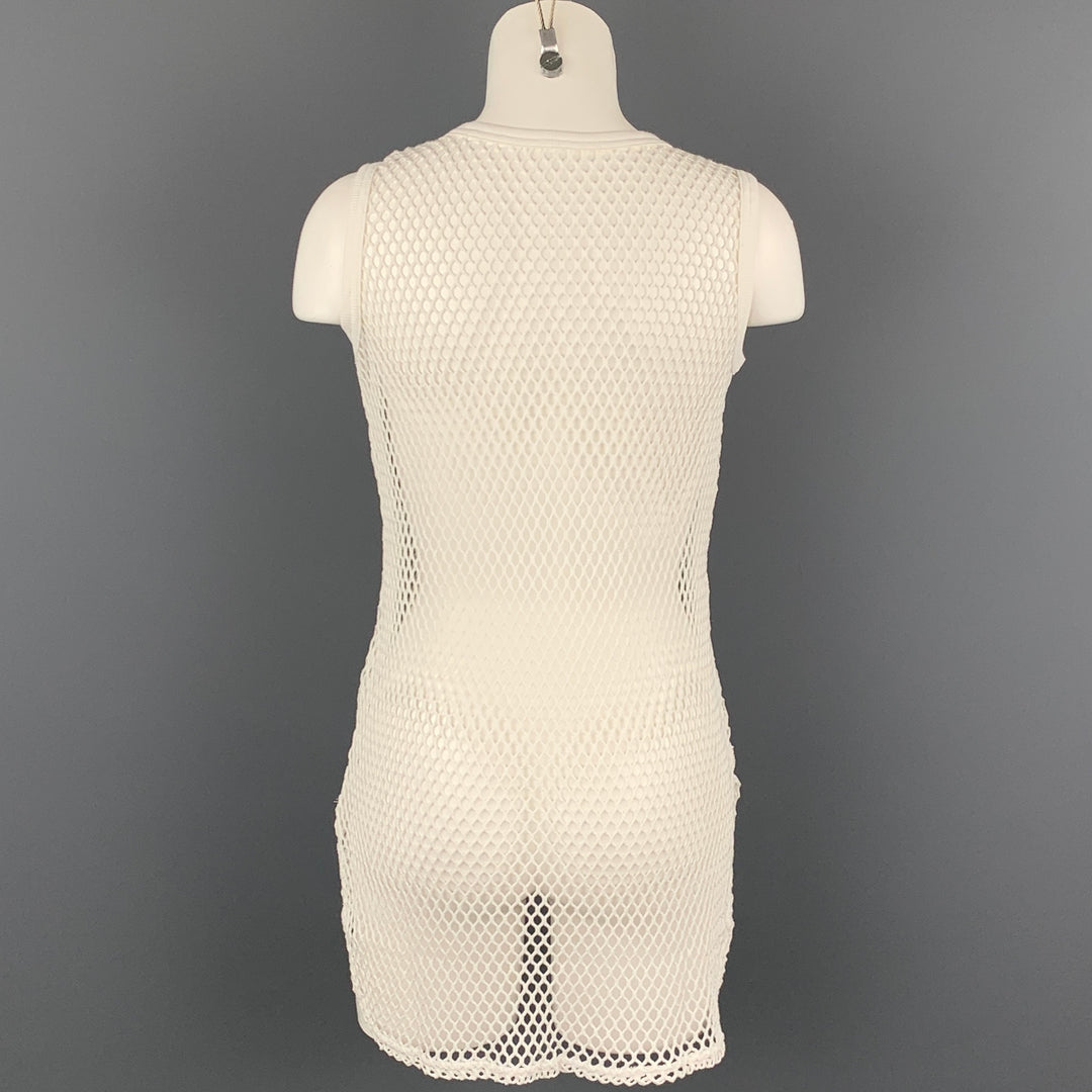 Y's by YOHJI YAMAMOTO Size S White Mesh Cotton Sleeveless Tank Top