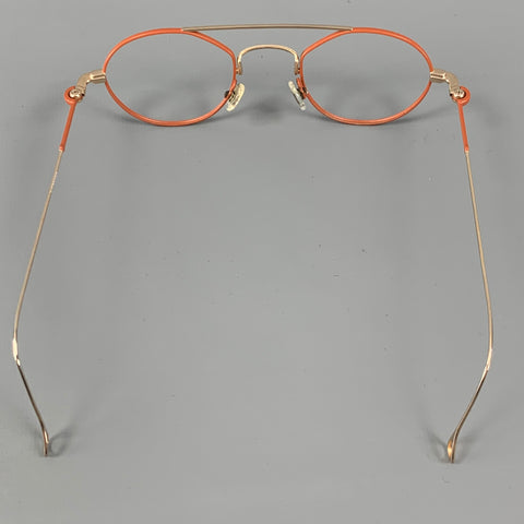 ANNE ET VALENTIN Brown Gold Two Tone Metal Frames