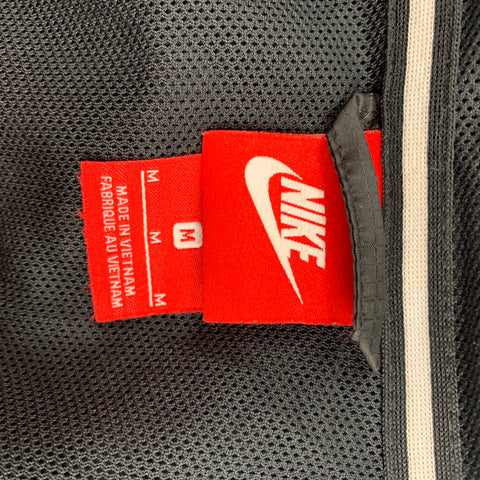 NIKE Size M Silver Black Two Toned Nylon Windbreaker Jacket