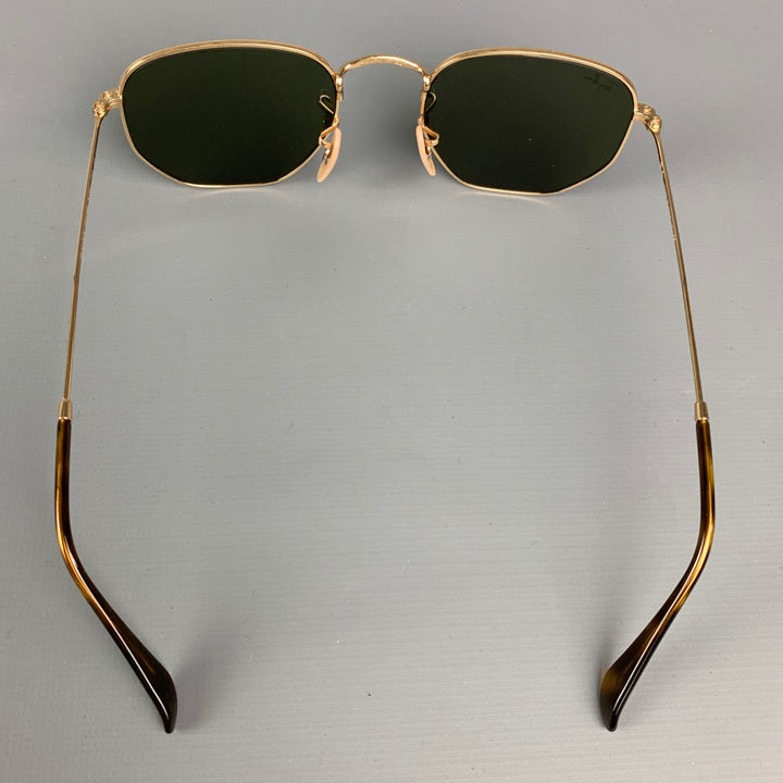 RAY-BAN Gold & Olive Metal Sunglasses