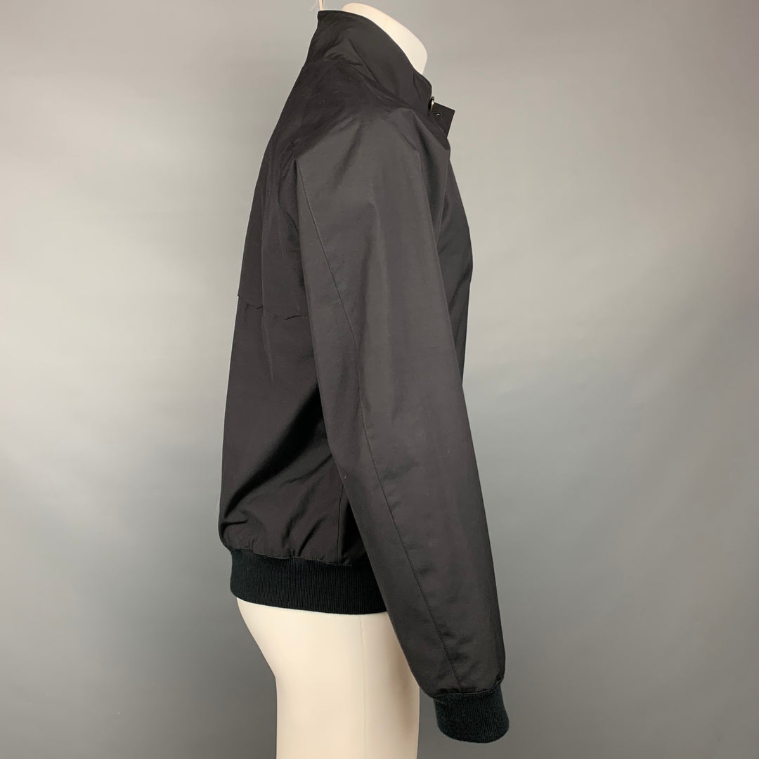 BARRACUDA Taille M Veste Noir Coton / Polyester Zip Fly