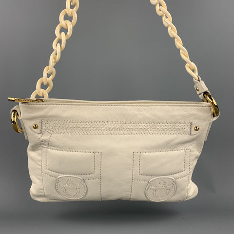 MARC JACOBS Cream Leather Shoulder Strap Handbag