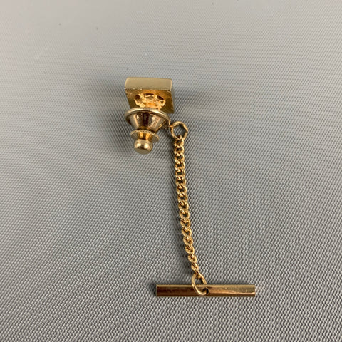 NO BRAND Gold Tone Metal Square Lapel Pin