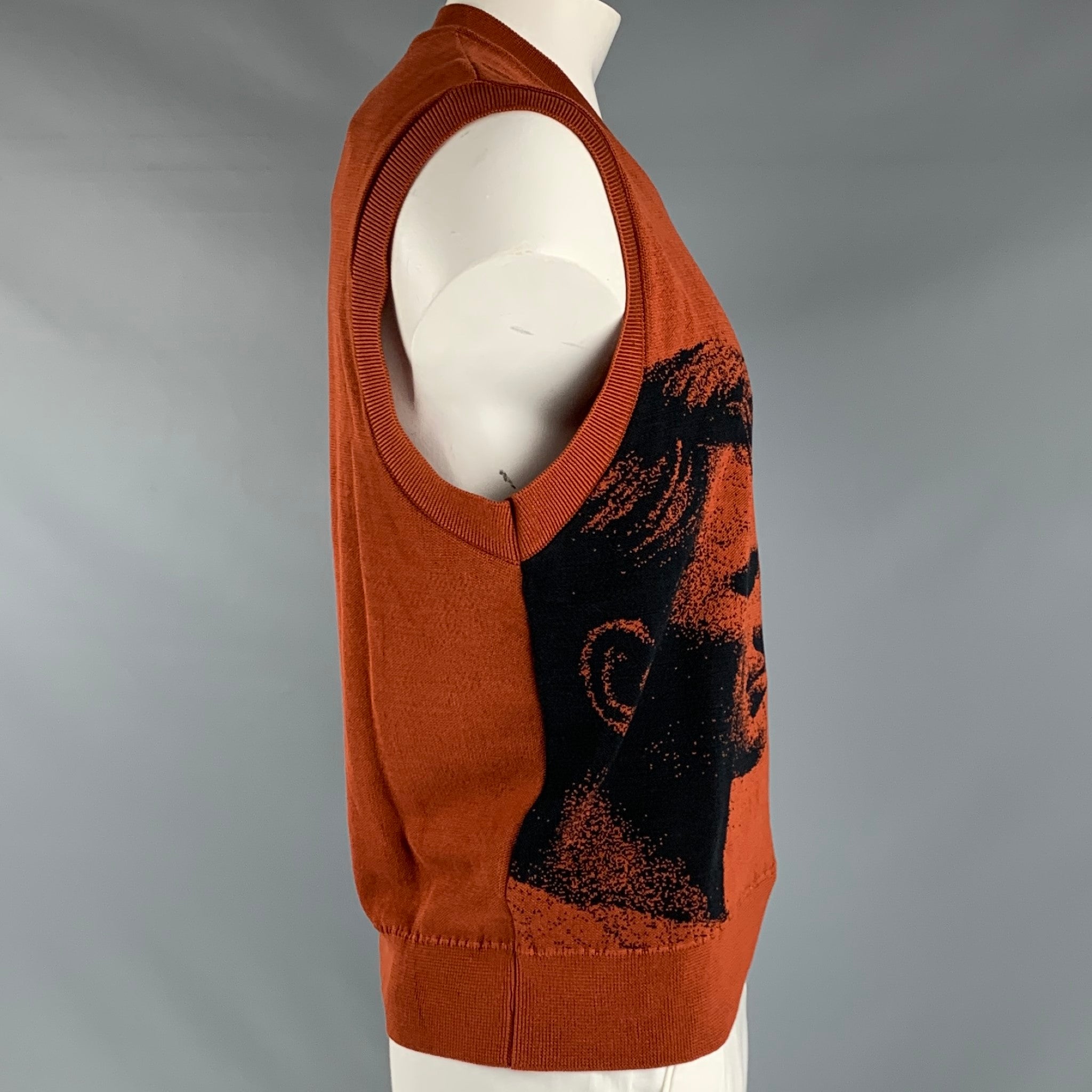 CARNE BOLLENTE x TOM OF FINLAND Size XL Brown Black Knitted Cotton