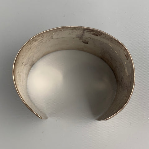 VINTAGE Sterling Silver Oversized Open Cuff Bracelet