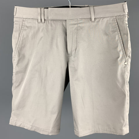 RALPH LAUREN Black Label Size 28 Gray Cotton Zip Fly Shorts
