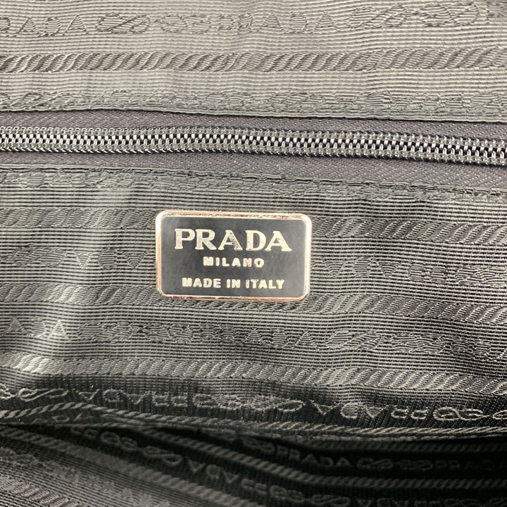 PRADA Nylon & Leather Double Snap Briefcase