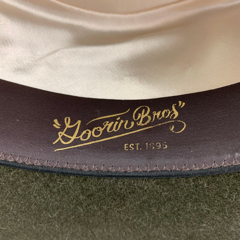 GOORIN BROTHERS Size 7 Olive Solid Felt Alessia Hats