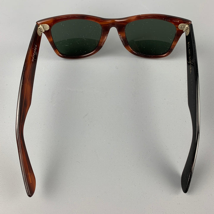 Vintage RAY-BAN B&L Brown Acetate Wayfarer Sunglasses
