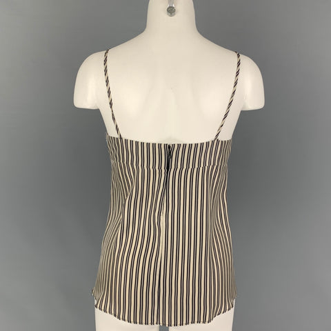 ETRO Size 4 Multi-Color Silk Floral Spaghetti Straps Casual Top