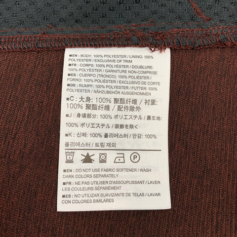 ARCTERYX Size L Brown Polyester Zip Up Jacket