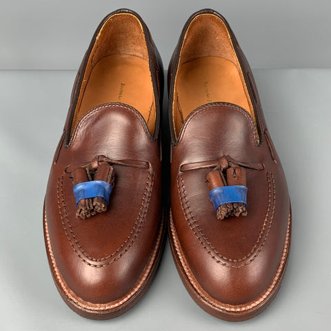 ALDEN Bootmaker Edition Size 7 Brown Leather Tassels Loafers