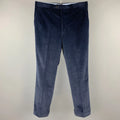 BRIONI Size 32 Navy Solid Corduroy Cuffed Dress Pants BRIONI