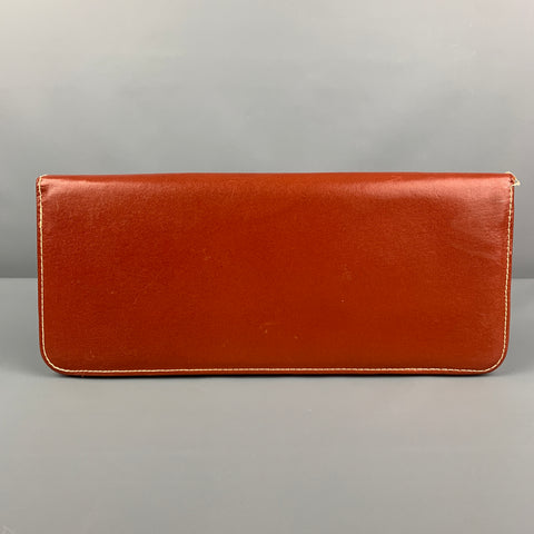 Porte-cravate enveloppe en cuir beige VINTAGE