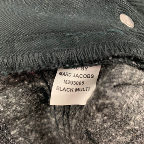 MARC by MARC JACOBS Size 36 Black Cream Speckled Cotton Blend Straight Jeans