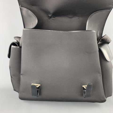 DUNHILL Nylon & Leather Mlti-Pocket Messenger Bag
