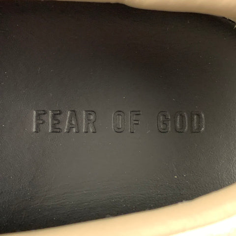 FEAR OF GOD Size 11 Light Gray & Green Color Block Canvas Low Top Sneakers