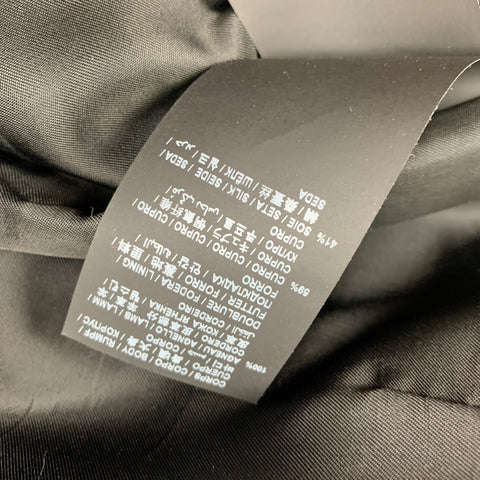 SAINT LAURENT Falda lápiz de piel de cordero negra talla 2