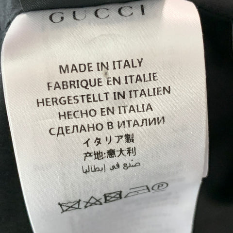 GUCCI MLB Giants Fall 2018 Size M Black Red & Silver Polyamide Embellishment Jacket
