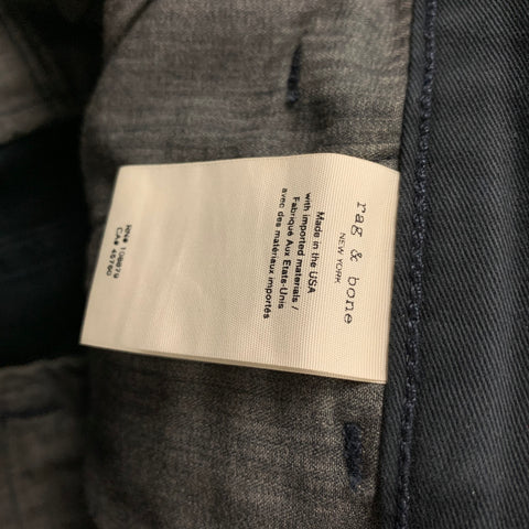 RAG & BONE Size 31 Navy Black Cotton Casual Pants