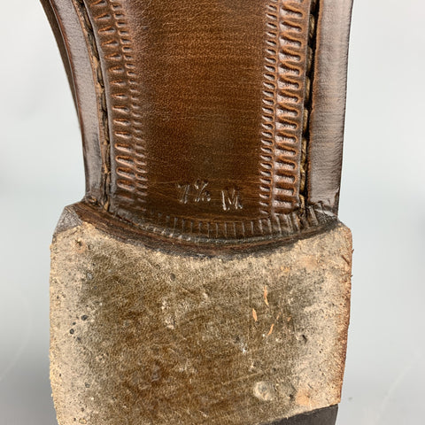 GRAVATI for WILKES BASHFORD Size 7.5 Brown Suede Slip On Loafers