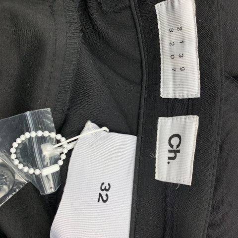 CHAPTER Size 32 Black Wool Blend Drop-Crotch Casual Pants