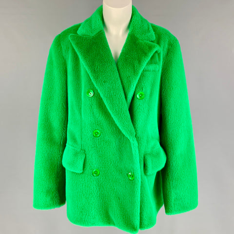 STAND STUDIO SS 22 Taille M Veste Sallie à revers texturé vert