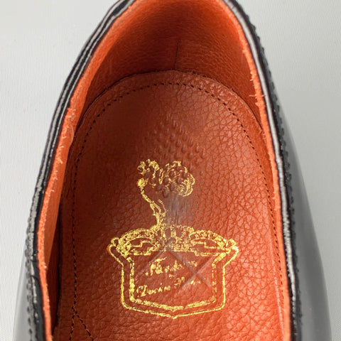 FLORSHEIM pour Duckie Brown Taille 10.5 Chaussures à lacets en cuir verni noir