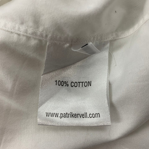 PATRIK ERVELL Size M White Cotton Button Down Long Sleeve Shirt