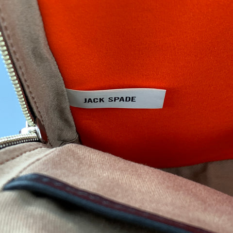 JACK SPADE Black Pebble Grain Leather Laptop Bag