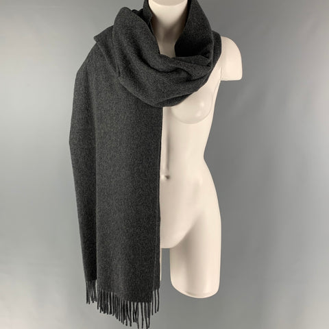 RALPH LAUREN Chal de cachemira gris jaspeado