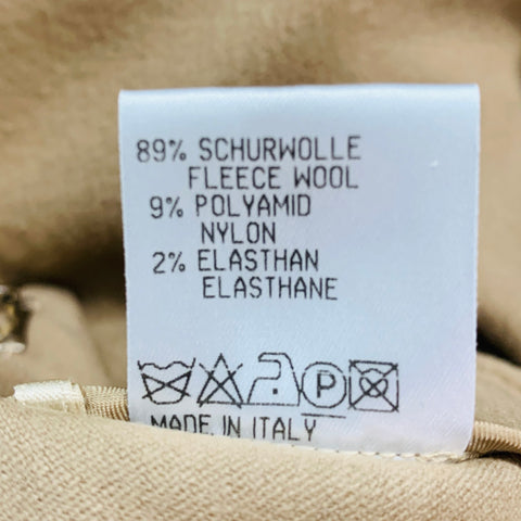 JIL SANDER Size 8 Camel Wool Blend Flat Front Shorts