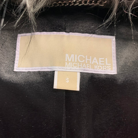 MICHAEL by MICHAEL KORS Taille S Veste en fausse fourrure gris noir