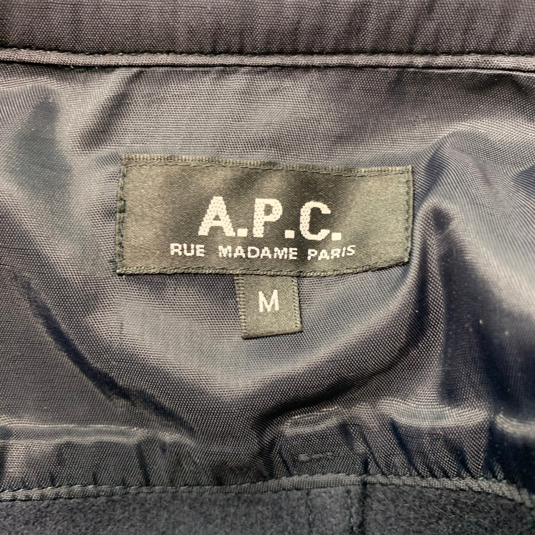 A.P.C. Size M Navy Wool Two Pockets Jacket