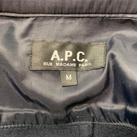 Veste à deux poches en laine marine taille M APC