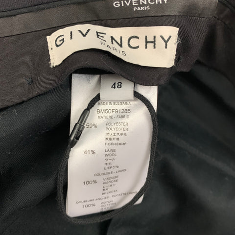 GIVENCHY Pre-Spring 2020 Size 38 Green Polyester Wool Double Breasted Suit