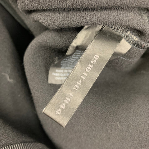 DONNA KARAN Size 10 Black Wool Blend Casual Pants