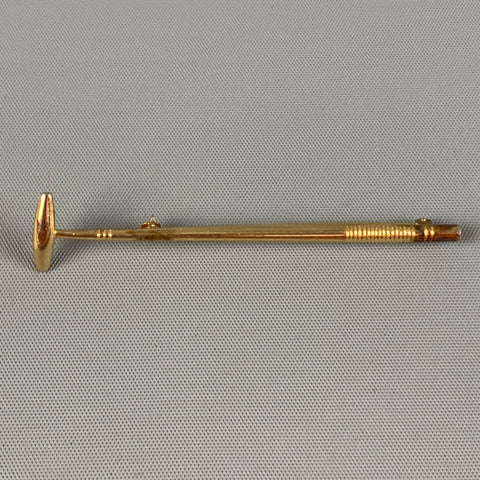 Épingle à maillet de croquet en métal doré VINTAGE